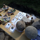 Cannonballs and other artifacts found at the fort.